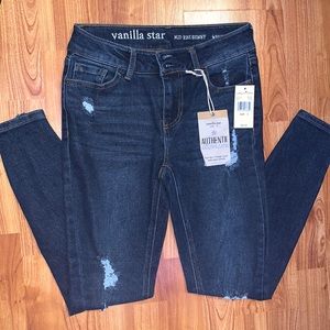 Vanilla Star Mid Rise Skinny Jeans